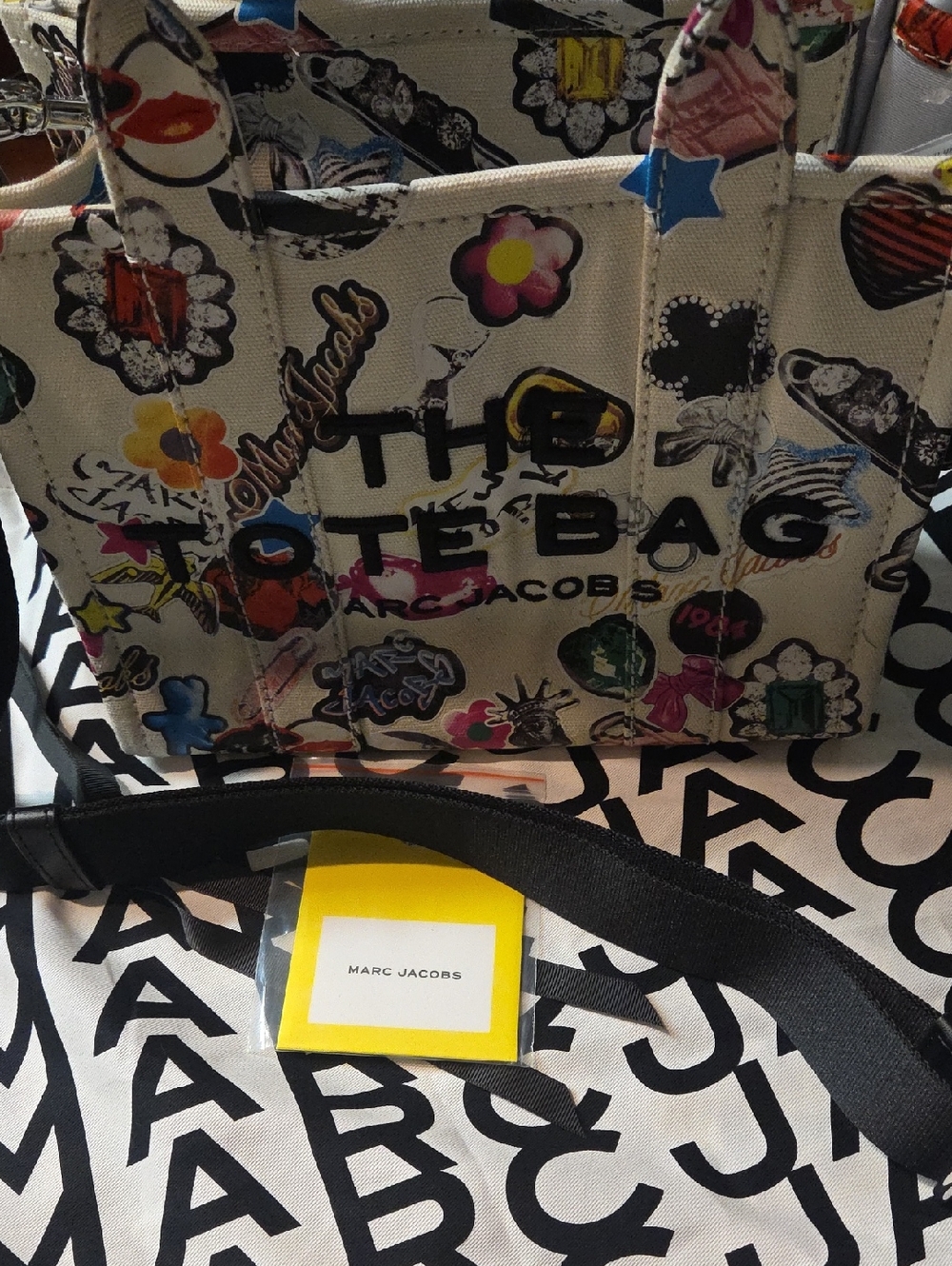 Marc Jacobs The Sticker Canvas Tote Small